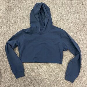 lululemon athletica Deep Blue Cropped Hoodie